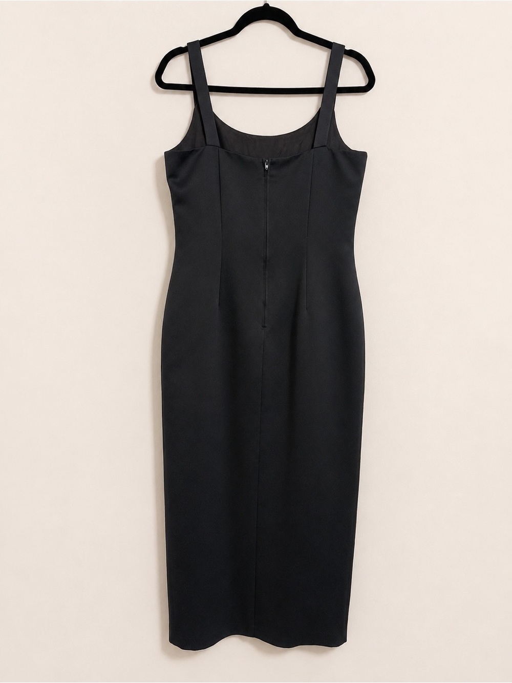 Alex Evenings Black Sheath Midi Dress Size 10 - Picture 6 of 8